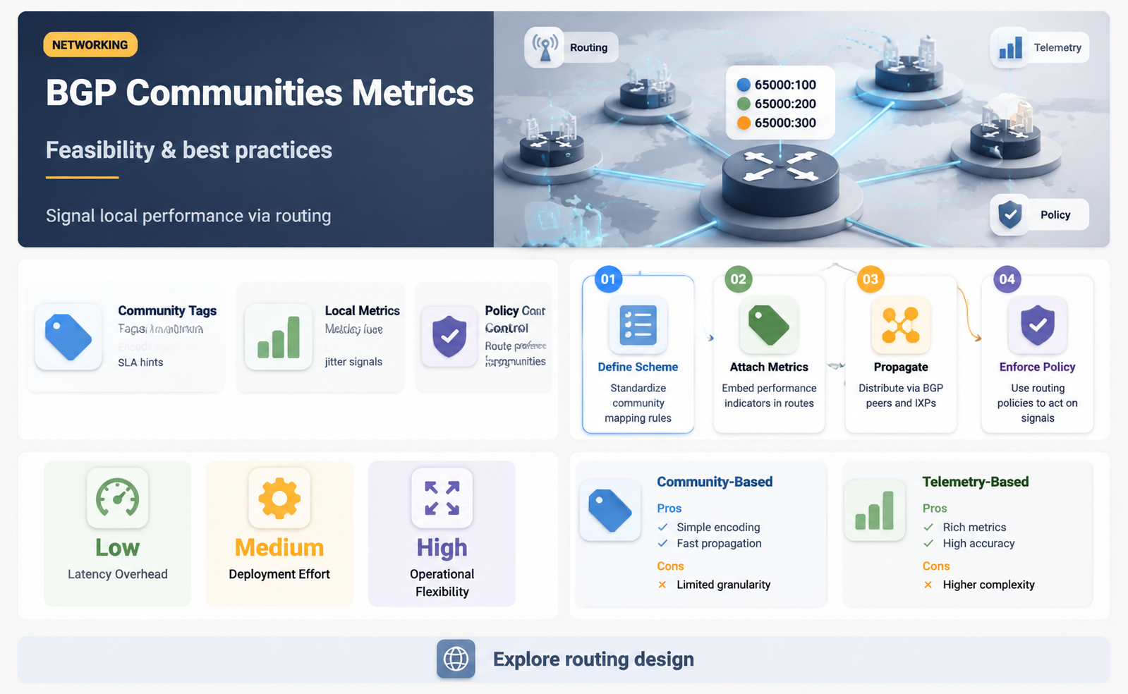 can we advertise local perf in bgp communities