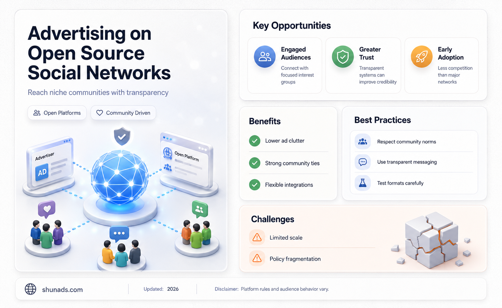 can u advertise on open source social network