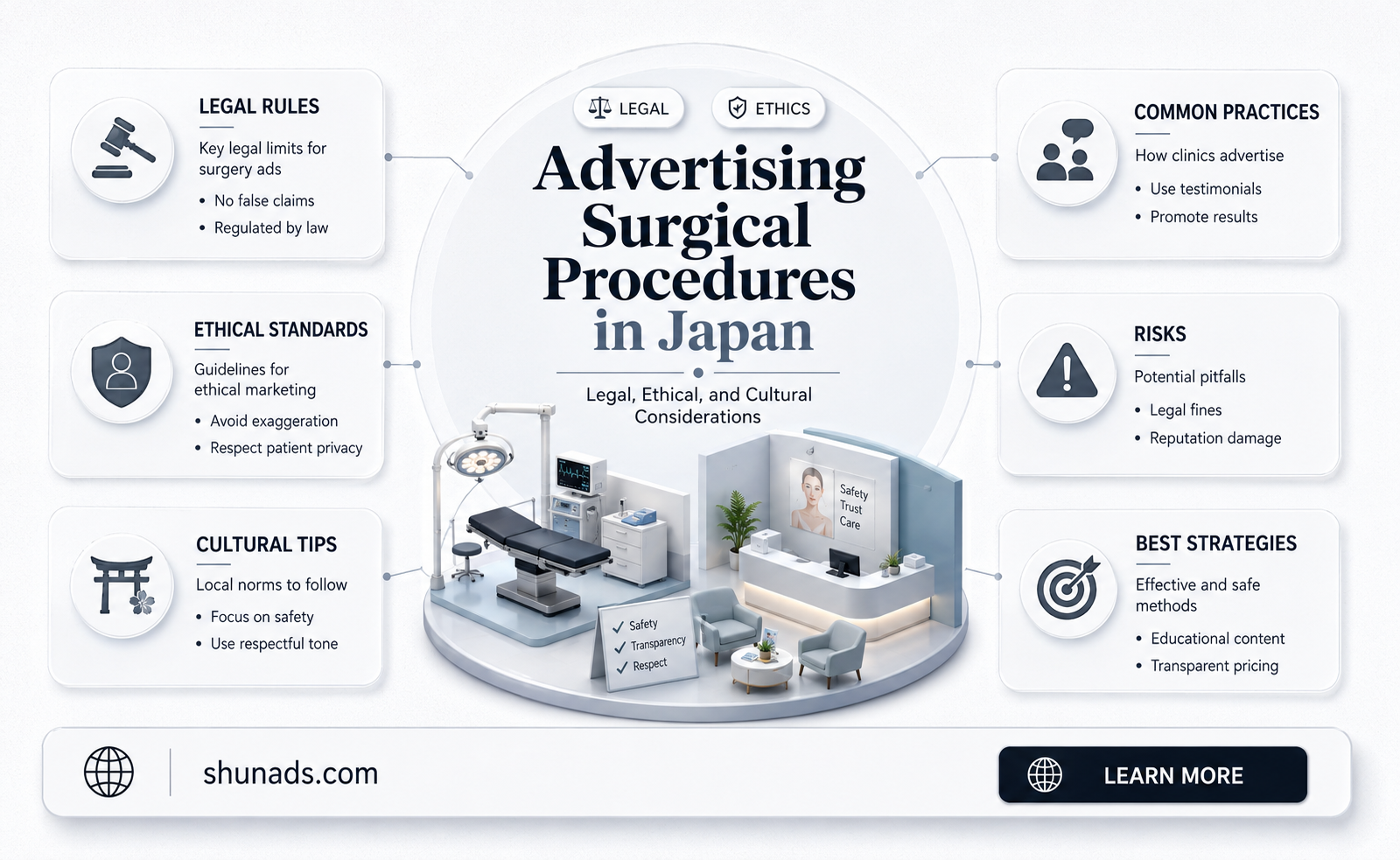 can surgical procedures be advertised in japan
