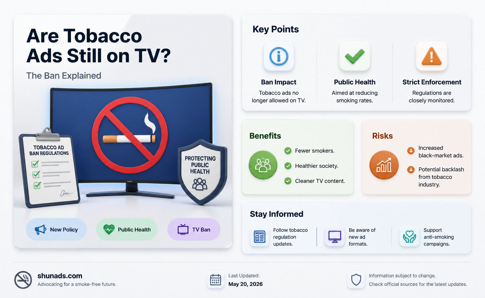 are tobacco companies banned from tv advertising
