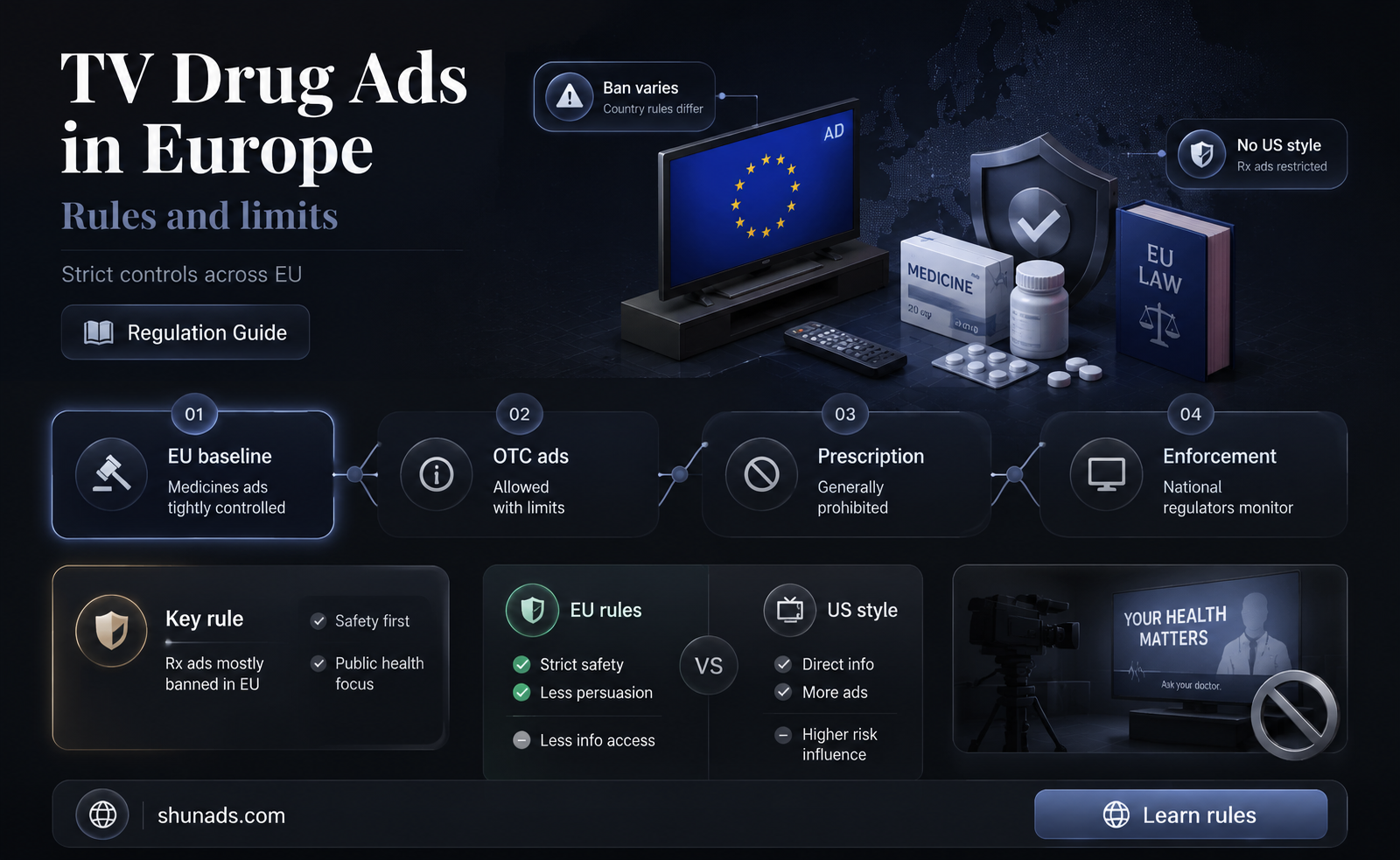 can they advertise drugs in europe on tv