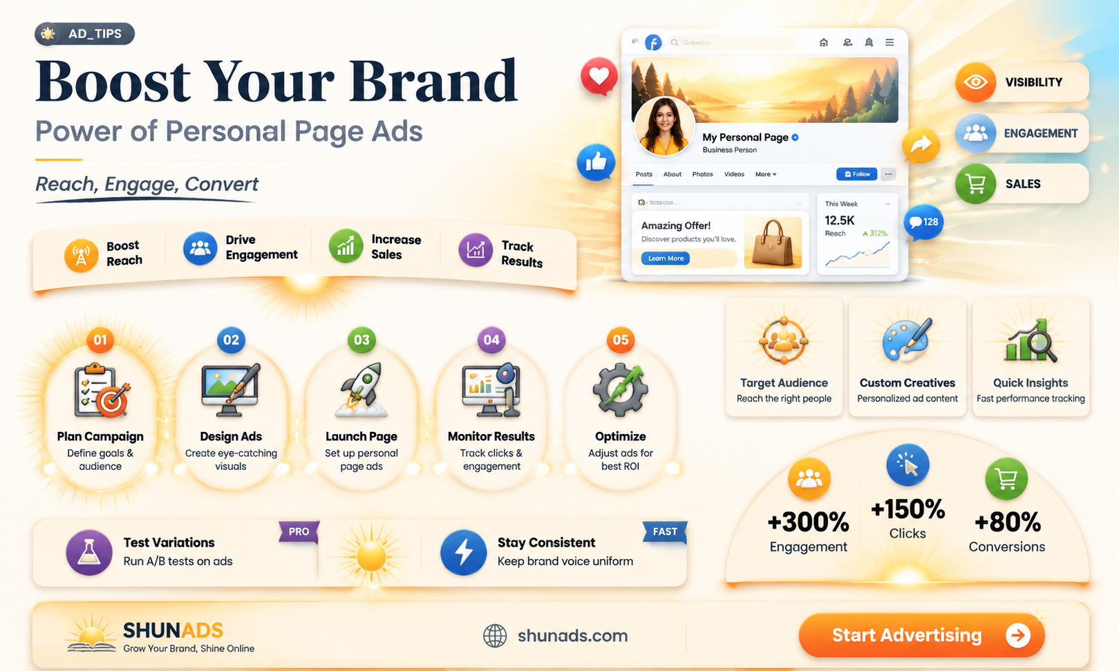 can a personal page advertiser