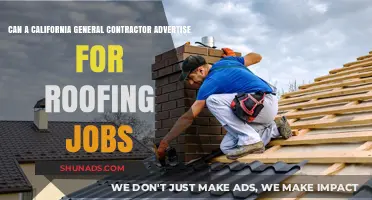 Can California General Contractors Advertise for Roofing Jobs?
