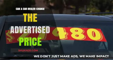 Can a Car Dealer Change the Advertised Price?