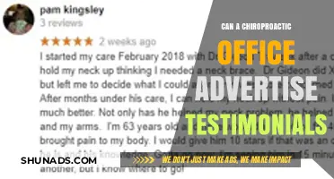 Can Chiropractic Offices Legally Advertise Patient Testimonials?