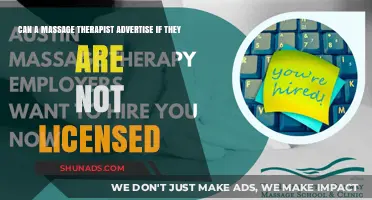 Can Massage Therapists Advertise Without a License?