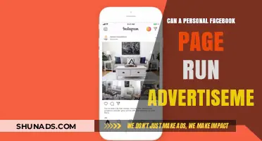Exploring the Potential of Personal Facebook Pages for Advertisements