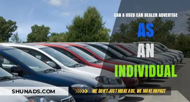 Can a Used Car Dealer Advertise as an Individual?