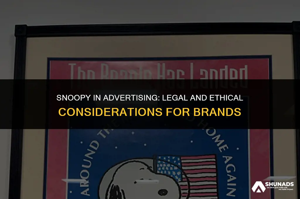 can anyone use snoopy in advertising