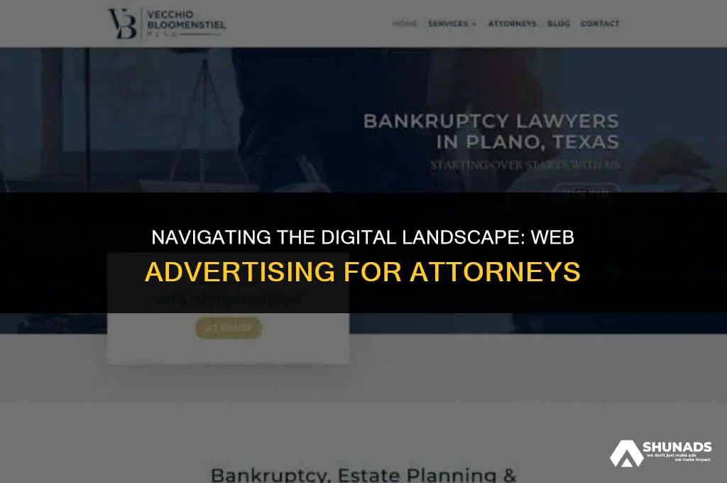 can attorneys advertise on the web