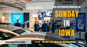 Iowa Auto Dealers: Sunday Advertising Rules and Regulations