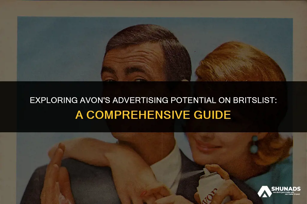 can avon advertise on britslist