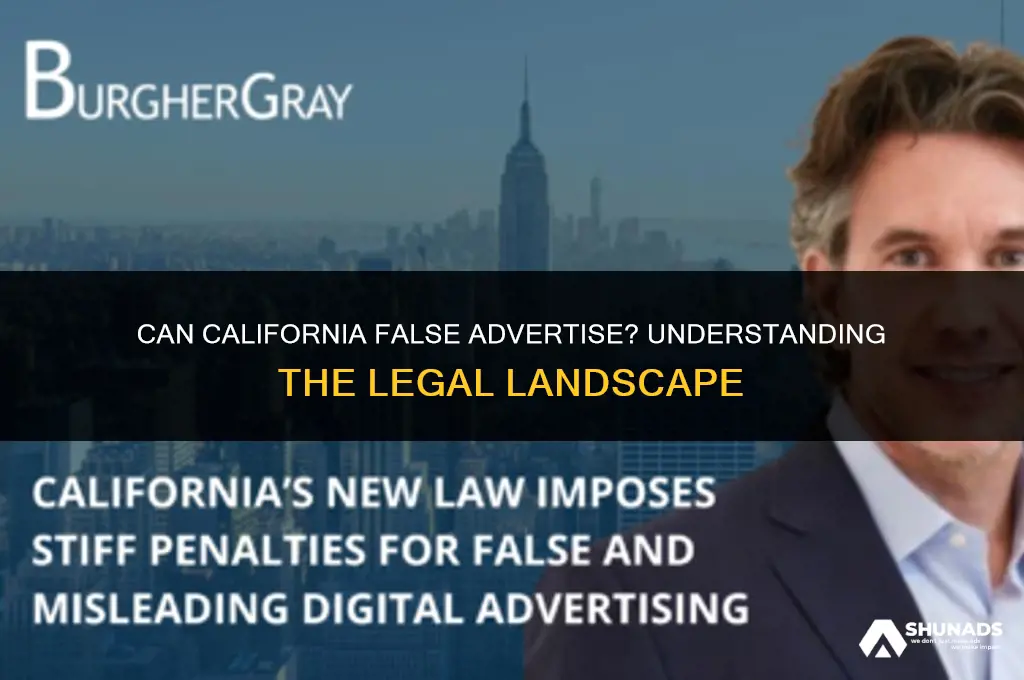 can california false advertise