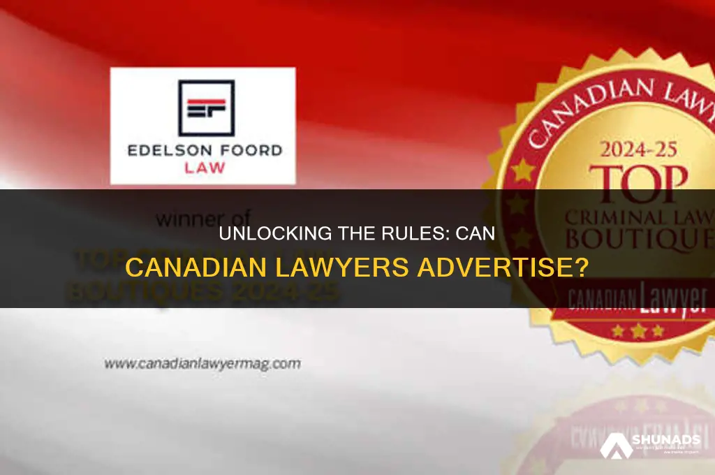 can canadian lawyers advertise