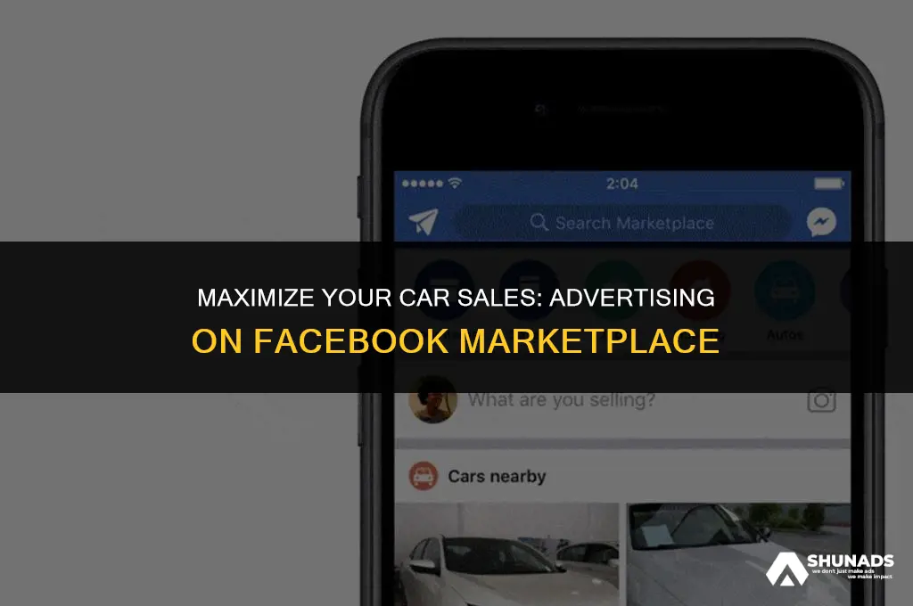 can car dealers advertise on facebook marketplace