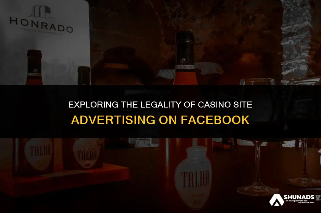 can casino sits be advertised on facebook