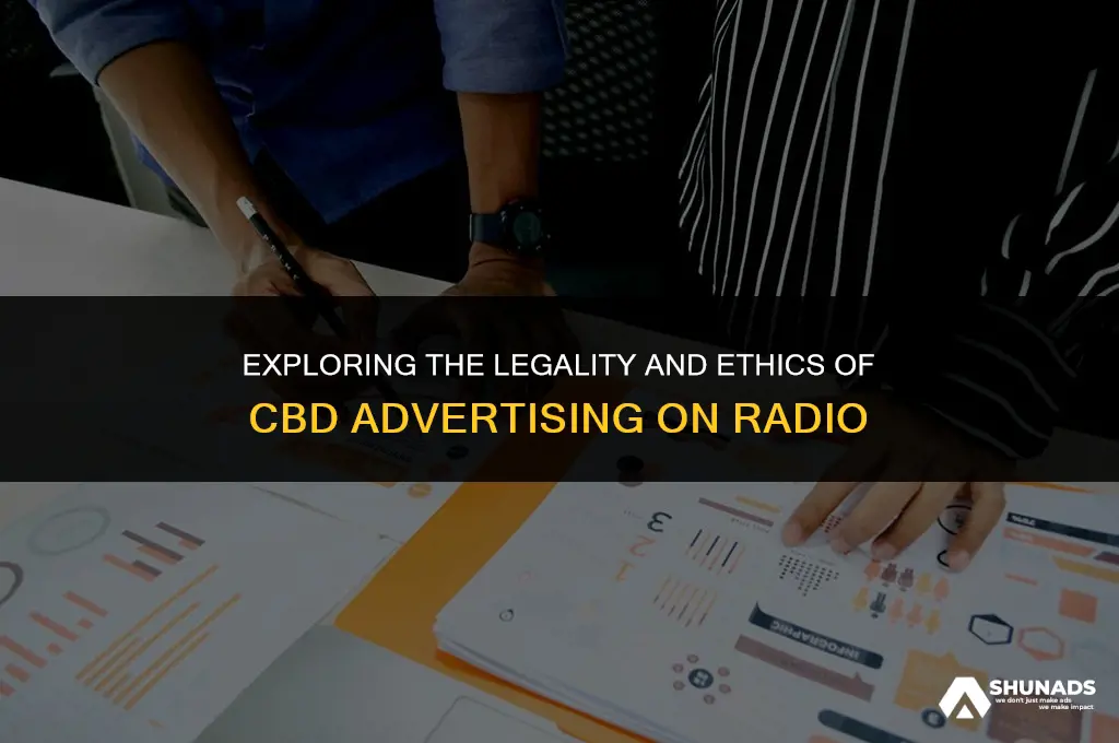 can cbd products be advertised on radio