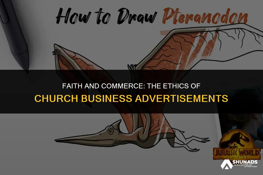 can churches advertise businesses who donate