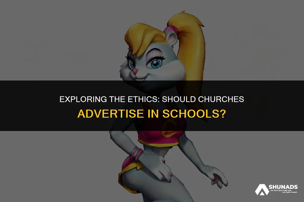 can churches advertise in schools