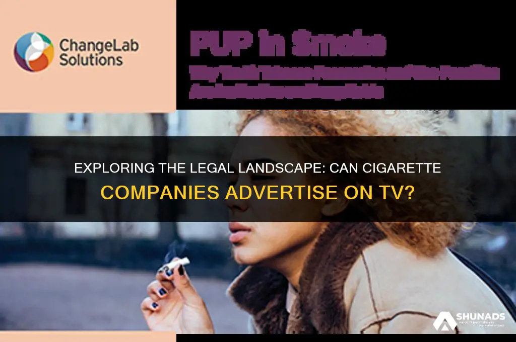 can cigarette companies advertise on tv