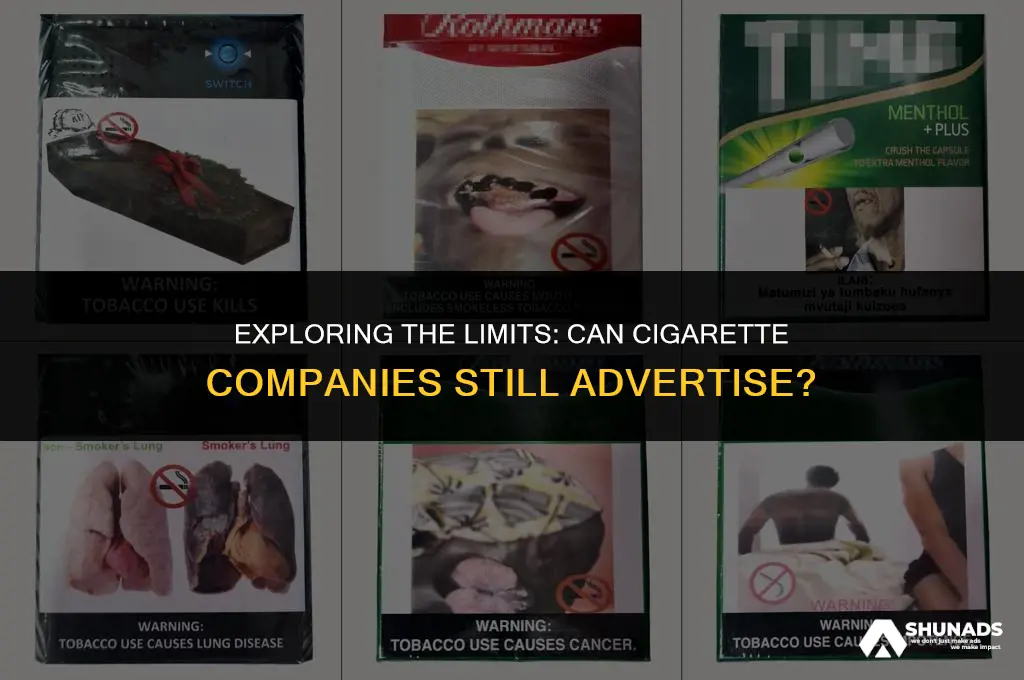 can cigarette companies advertise