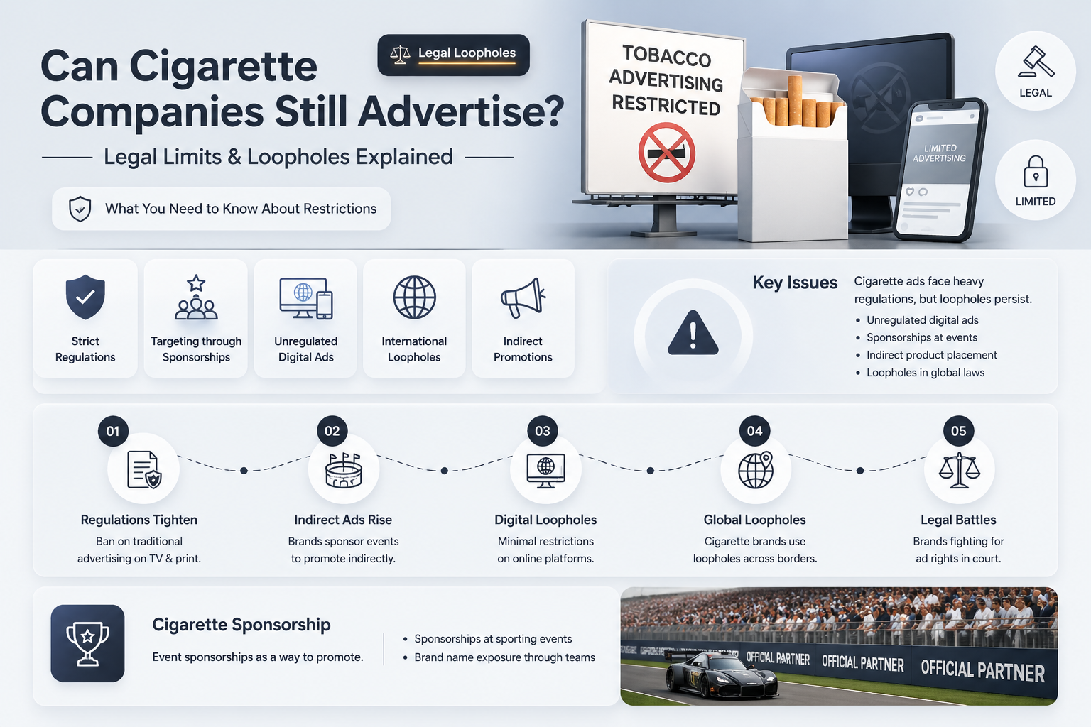 are cigarette companies allowed to advertise
