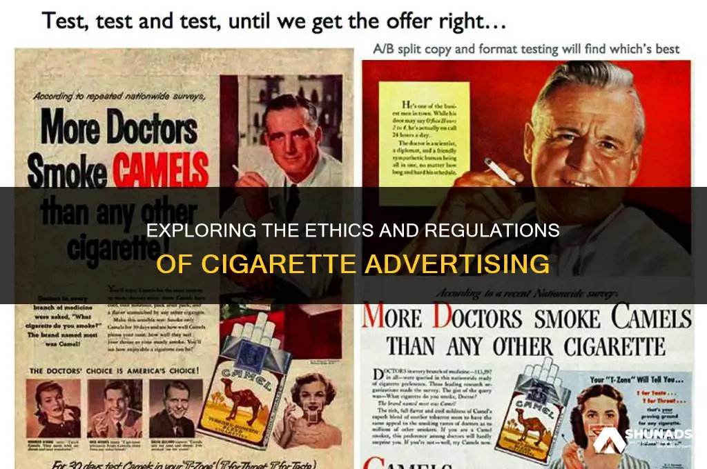 can cigarettes be advertised
