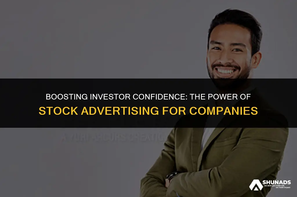 can companies advertising their stock