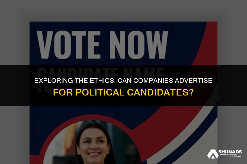 can companies do advertising for candidates