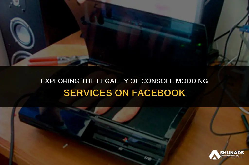 can console modding services be advertised on facebook