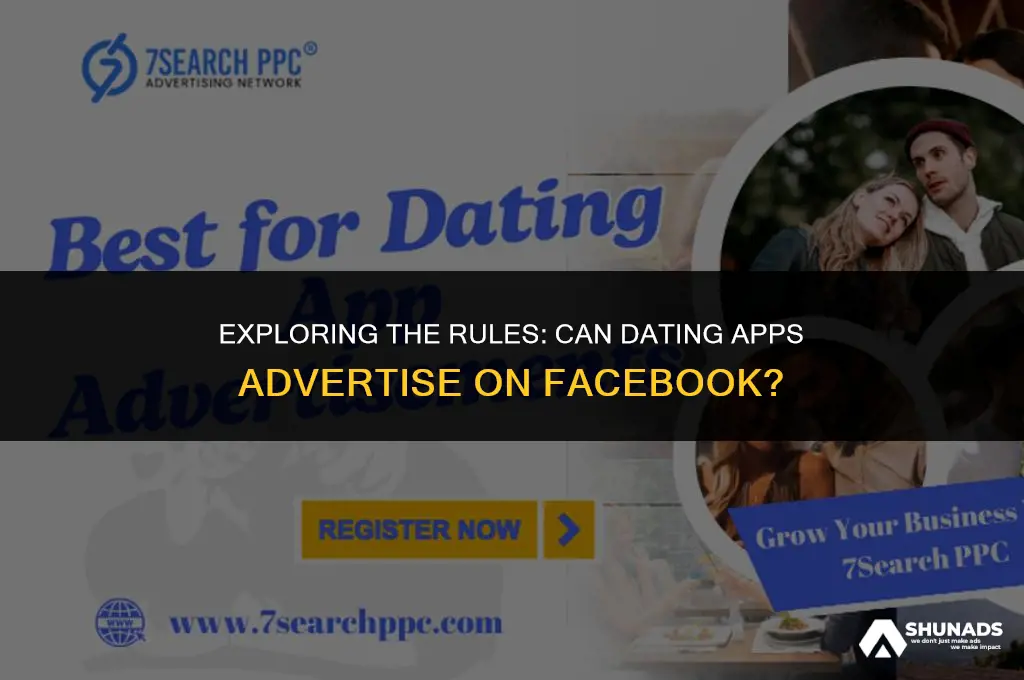 can dating apps advertise on facebook