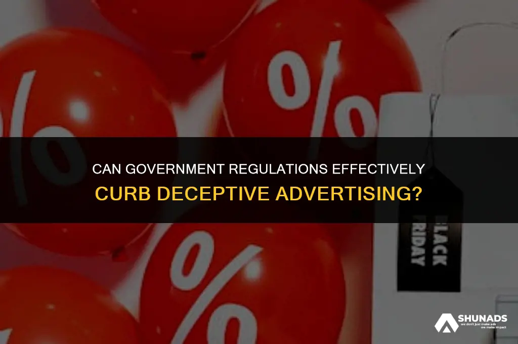 can deceptive advertising be limited by government