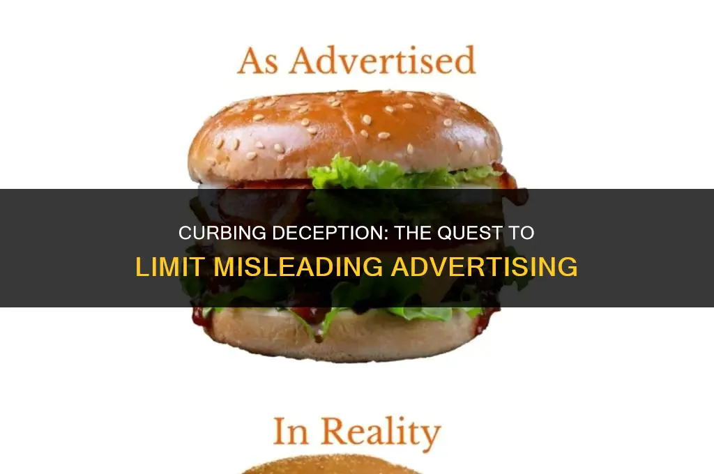 can deceptive advertising be limited