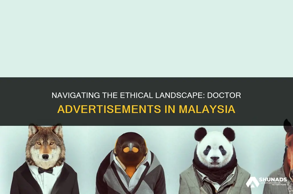 can doctors advertise in malaysia