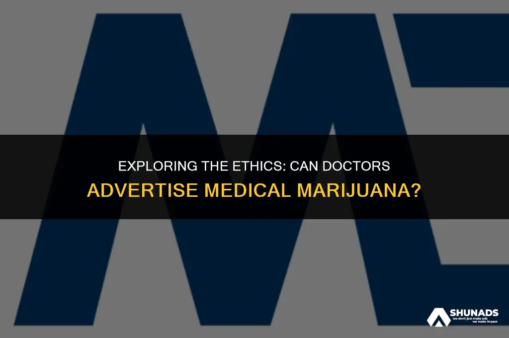 can doctors advertise medical marijuana