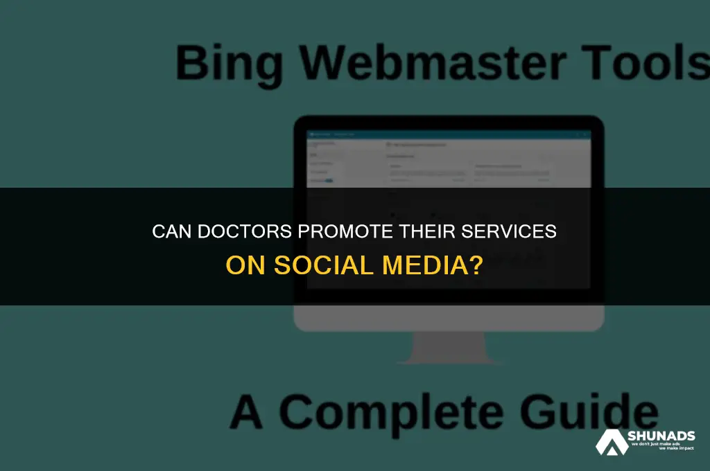 can doctors advertise themselves on social media