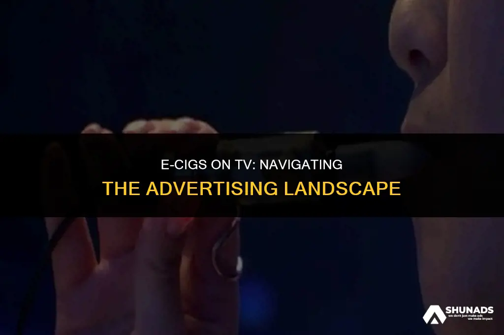 can e cigs advertise on tv