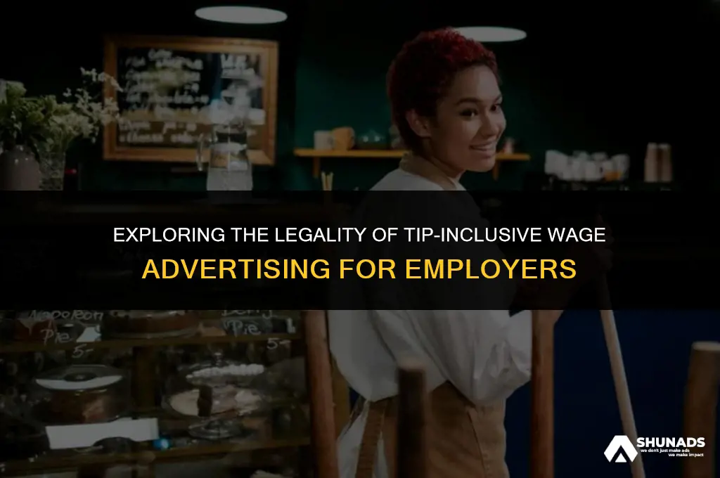 can employers advertise 15 if tips
