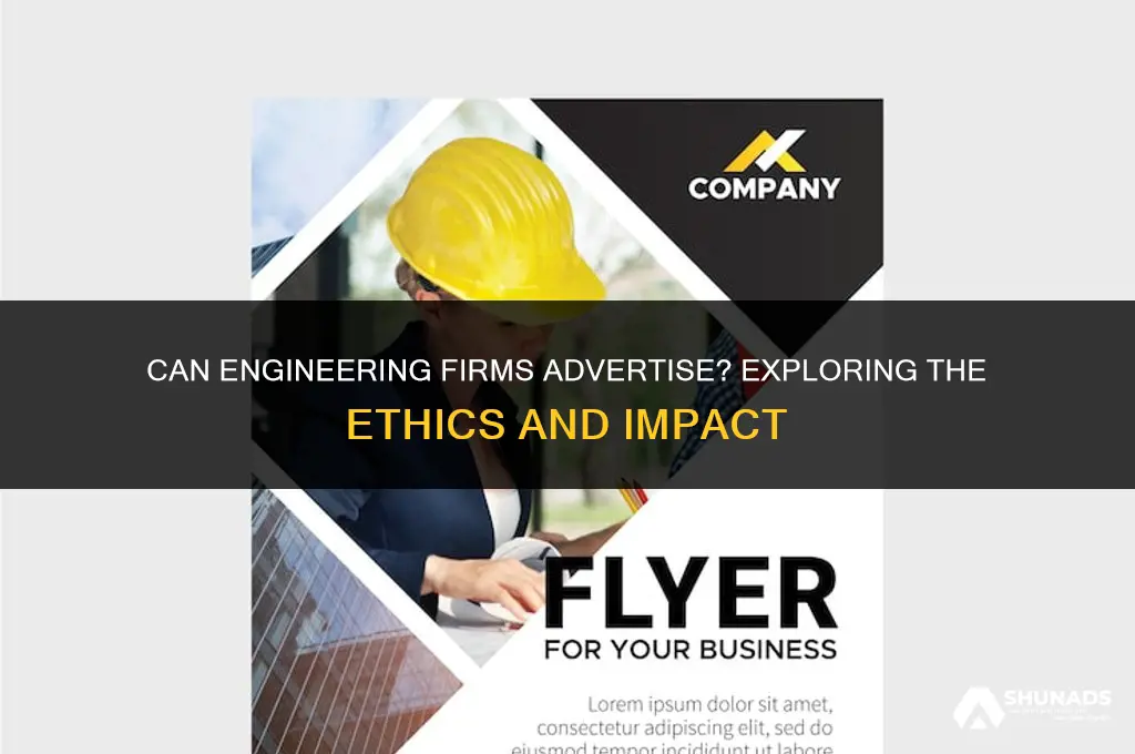can engineering firms advertise