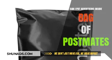 Can You Insert Ads Inside Postmates Bags? A Legal and Practical Guide