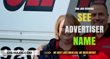 Can Job Seekers See Advertiser Names? Privacy vs. Transparency