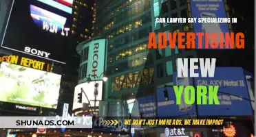 Can Lawyers Claim Specialization in Advertising Law in New York?
