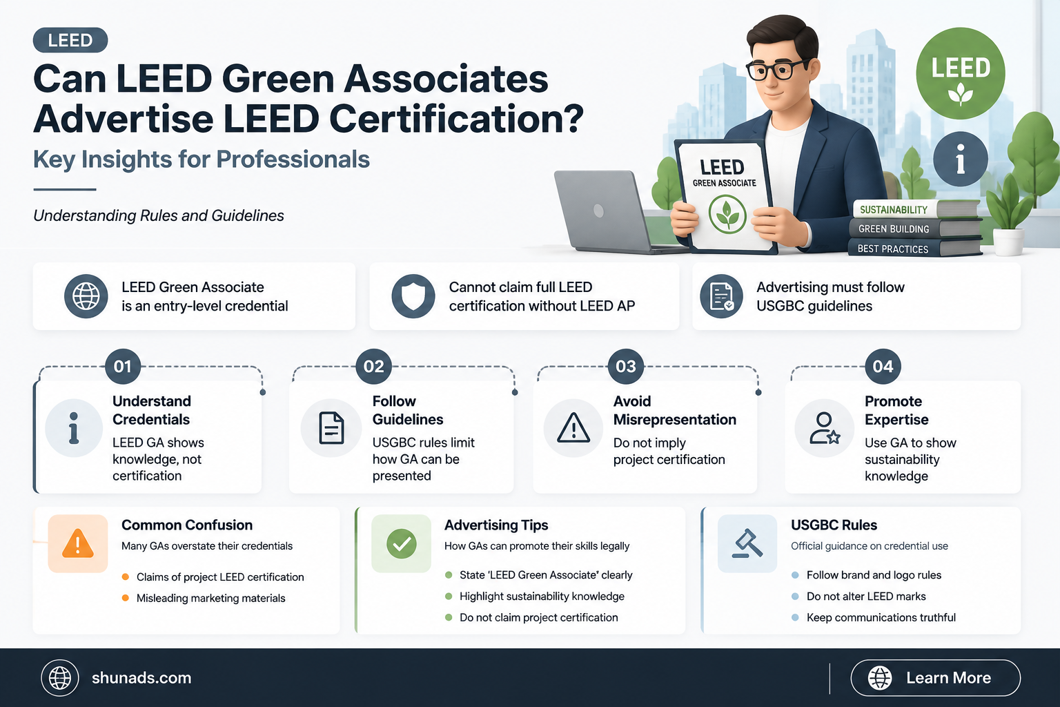 can leed green associate advertise leed certification