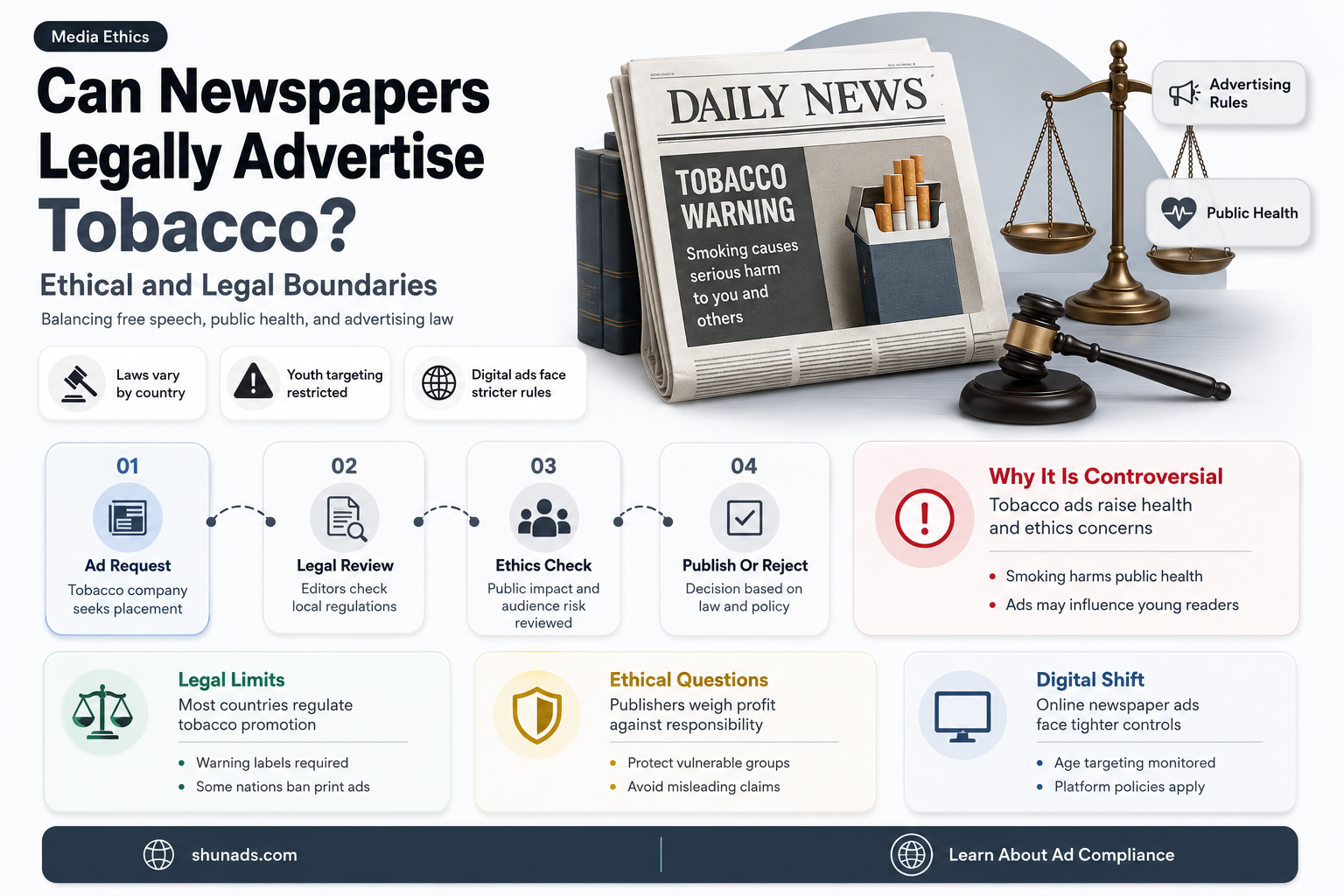 can newspapers advertise tobacco