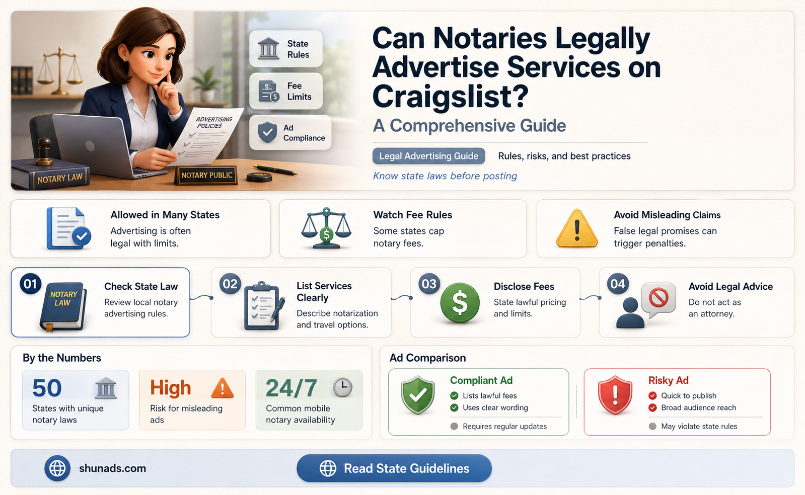 can notarys advertise on craigslist