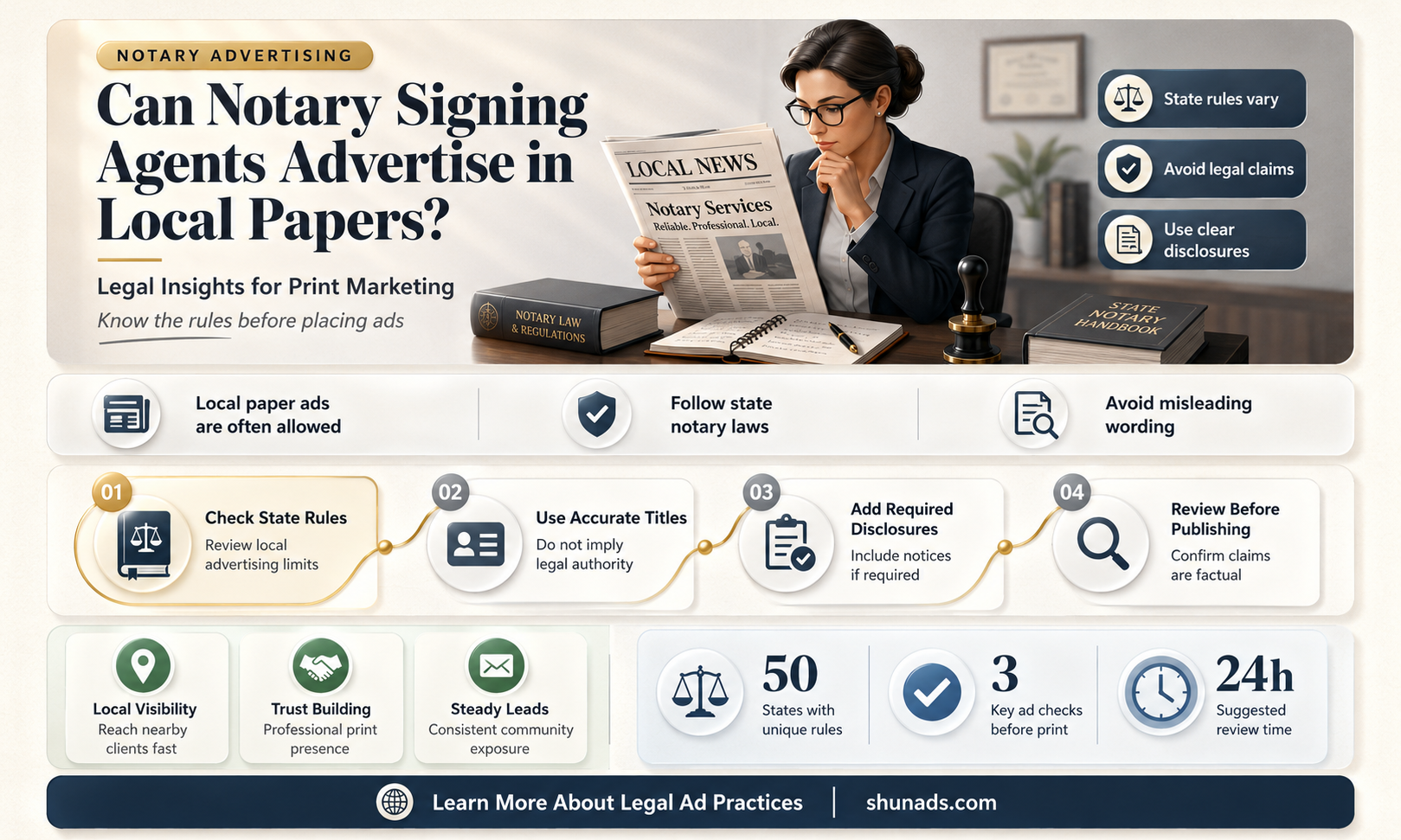 can notary signing agents advertise in local papers