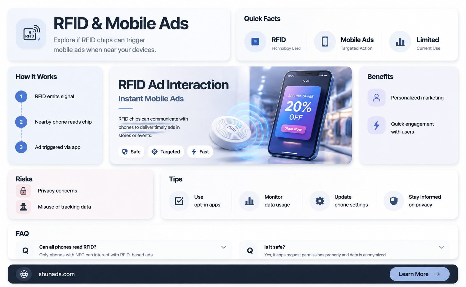 can an rfid chip trigger mobile phone advertisement