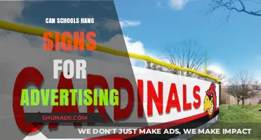 Can Schools Legally Display Advertising Signs on Campus?