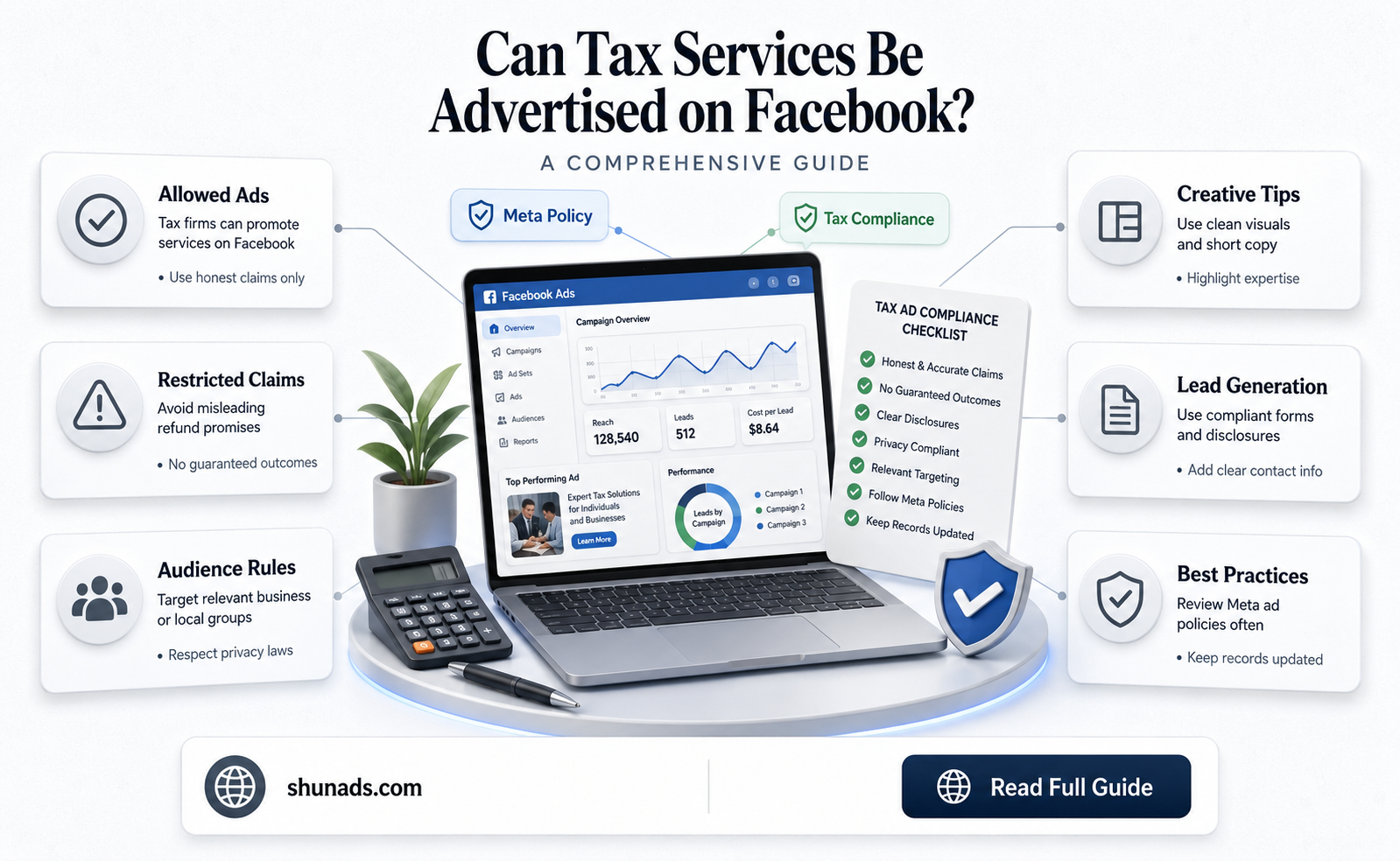 can tax services be advertise in facebook