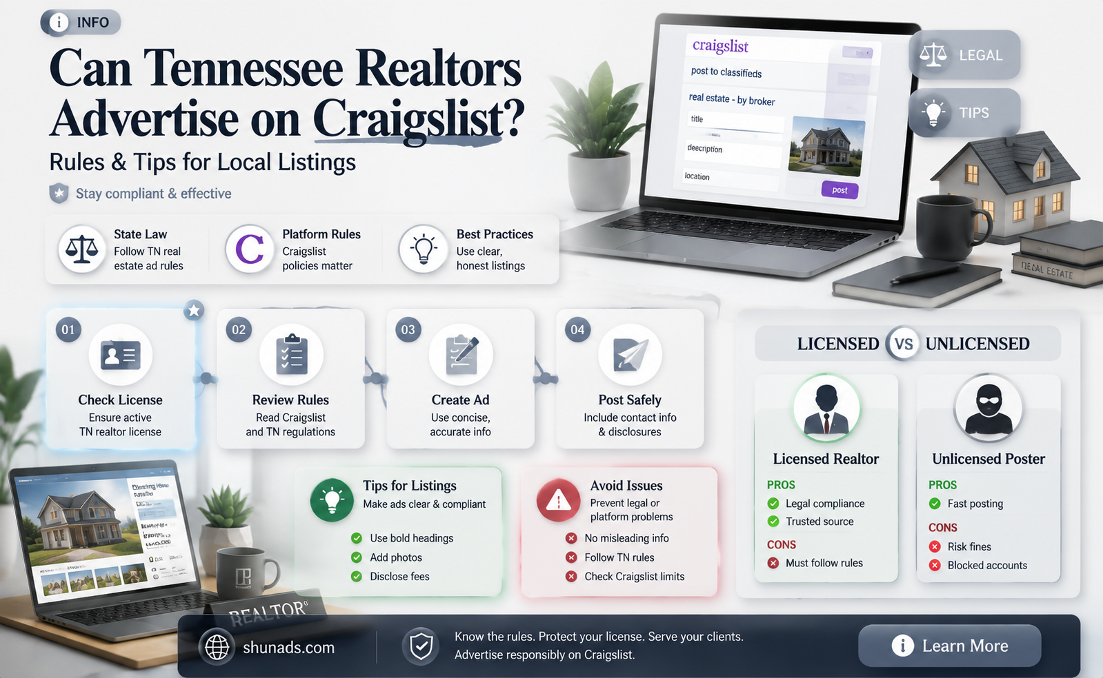 can a tennessee realtor advertise on craigslist